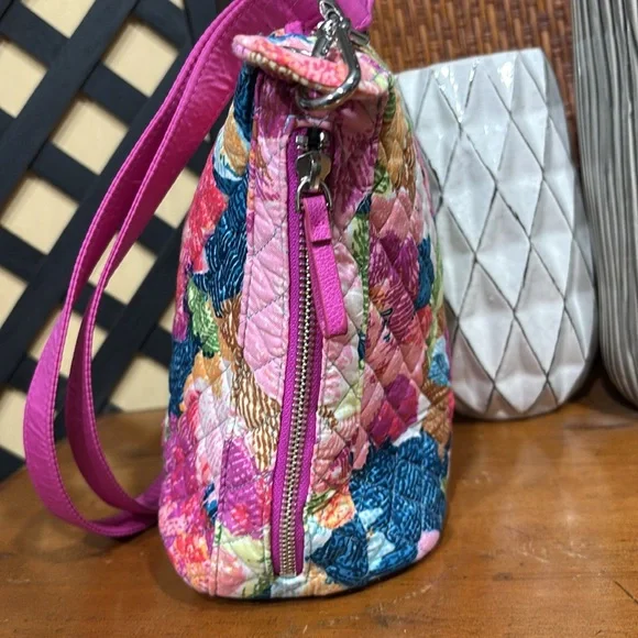 Vera Bradley Floral Crossbody Bag - Pink, Blue, Green - Picture 5 of 13